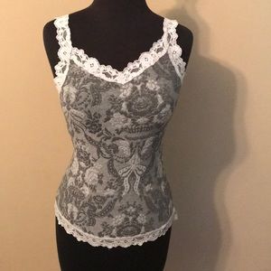 Arianne brand size small light/dark gray tank.